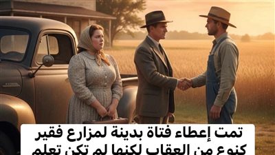 تمت إعطاء فتاة بدينة لمزارع فقير كنوعٍ من العقاب