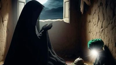 توفيت ام النبيﷺ  امنة بنت وهب شابة عن ٢٥ سنة ودفنت فوق جبل بالابواء حتى يحفظ قبرها من جرف السيول  قالت أم أيمن  هيا يامحمد عاوني