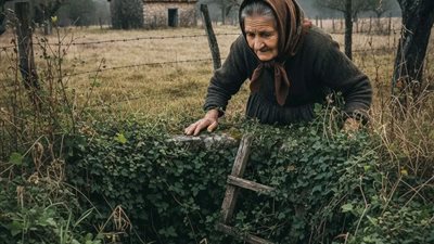 ذهبت امرأة مسنة لتنظيف بئر مزرعة مهجورة فوجدت سلمًا لم يكن من المفترض أن يراه أحد