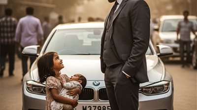 سيدي من فضلك علبة حليب واحدة فقط. أعدك بأنني سأرد لك المال عندما أكبر
